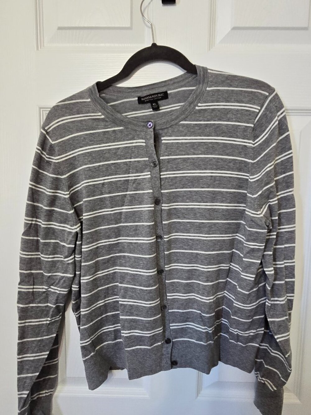 Grey stripped BR cardigan
